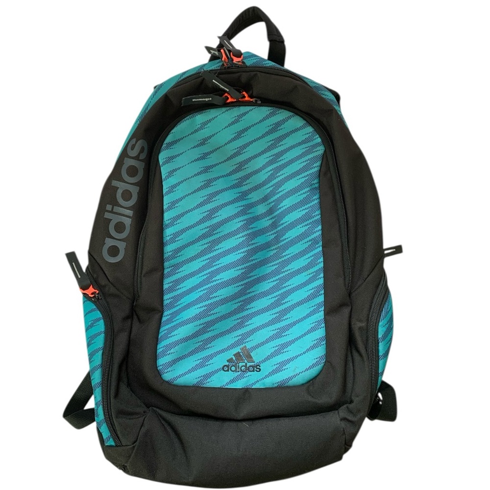 adidas Ultraride Teal & Black Striped Performance Backpack